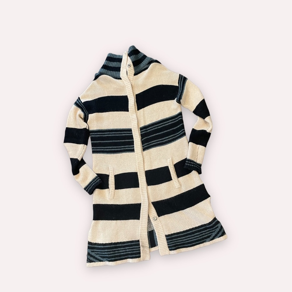 Graham and Spencer Striped Long Cardigan